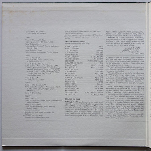 Charles Mingus And Friends - Charles Mingus And Friends In Concert (2xVinyl, LP, Album, Reissue, Stereo) Very Good Plus (VG+) / Very Good (VG)