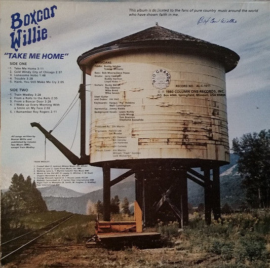 Boxcar Willie - Take Me Home (Vinyl, LP, Album) Very Good (VG) / Good Plus (G+)