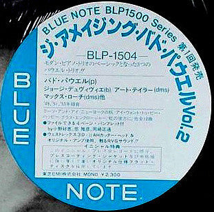 Bud Powell - The Amazing Bud Powell, Volume 2 (Vinyl, LP, Album, Reissue, Remastered, Mono) Near Mint (NM or M-) / Very Good Plus (VG+)