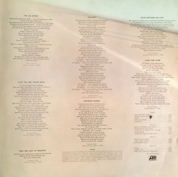 Crosby, Stills, Nash & Young - 4 Way Street (2xVinyl, LP, Album, Reissue) Very Good (VG) / Good Plus (G+)