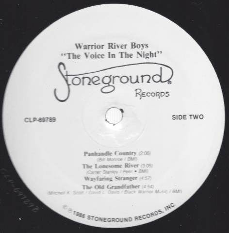 The Warrior River Boys - The Voice In The Night (Vinyl, LP, Album) Very Good Plus (VG+) / Very Good Plus (VG+)
