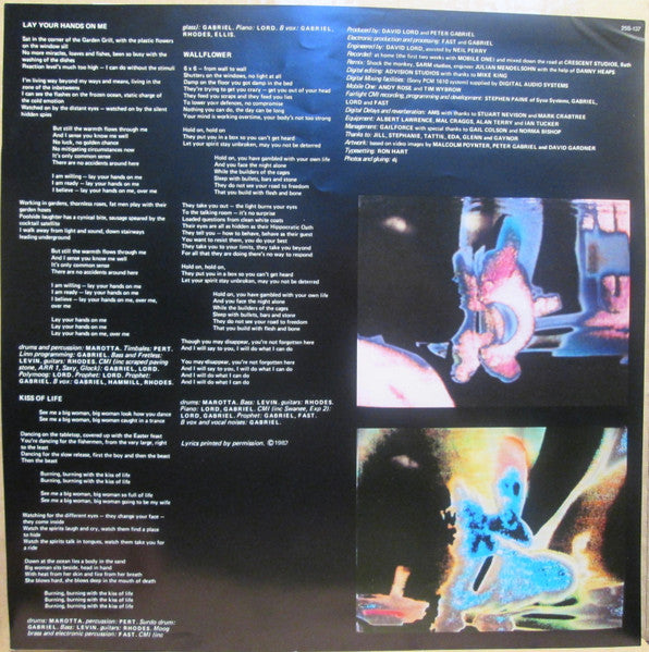 Peter Gabriel - Peter Gabriel IV (Vinyl, LP, Album, Stereo) Very Good (VG) / Good Plus (G+)