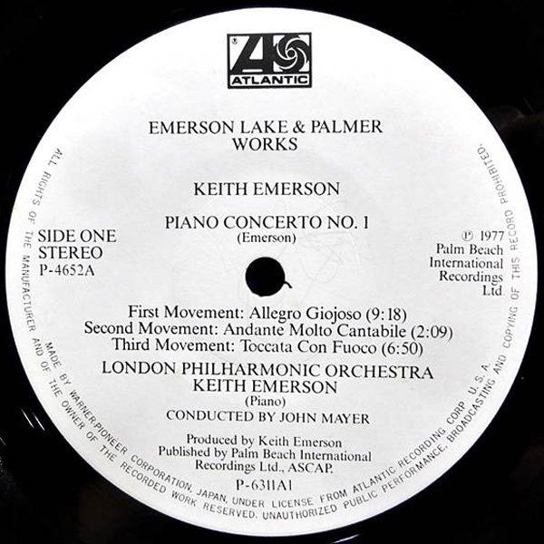 Emerson, Lake & Palmer - Works (Volume 1) (Vinyl, LP, Album, Reissue)