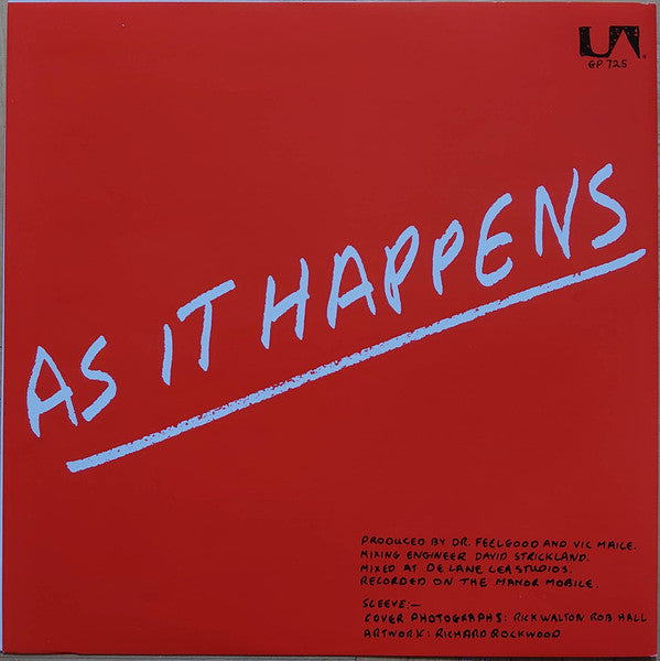 Dr. Feelgood - As It Happens (Vinyl, Vinyl, LP, Album, 7", EP, Limited Edition) Very Good Plus (VG+) / Very Good Plus (VG+)