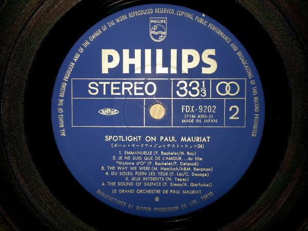 Paul Mauriat - Spotlight On Paul Mauriat (2xVinyl, LP, Compilation) Very Good (VG) / Good Plus (G+)