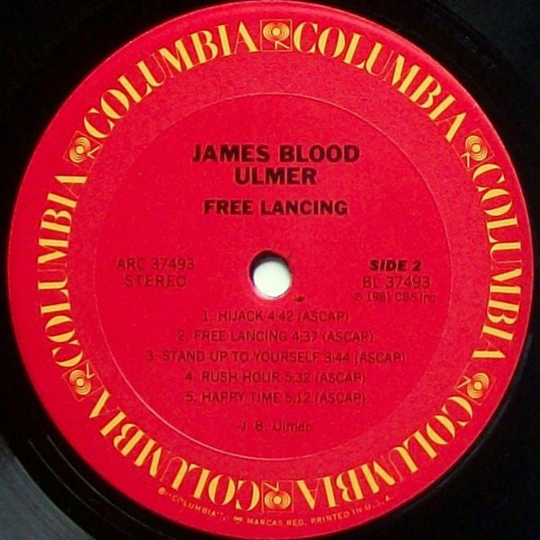 James Blood Ulmer - Free Lancing (Vinyl, LP, Album) Very Good (VG) / Very Good Plus (VG+)