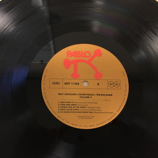 Milt Jackson - Milt Jackson + Count Basie + The Big Band Vol. 2 (Vinyl, LP) Very Good Plus (VG+) / Very Good Plus (VG+)