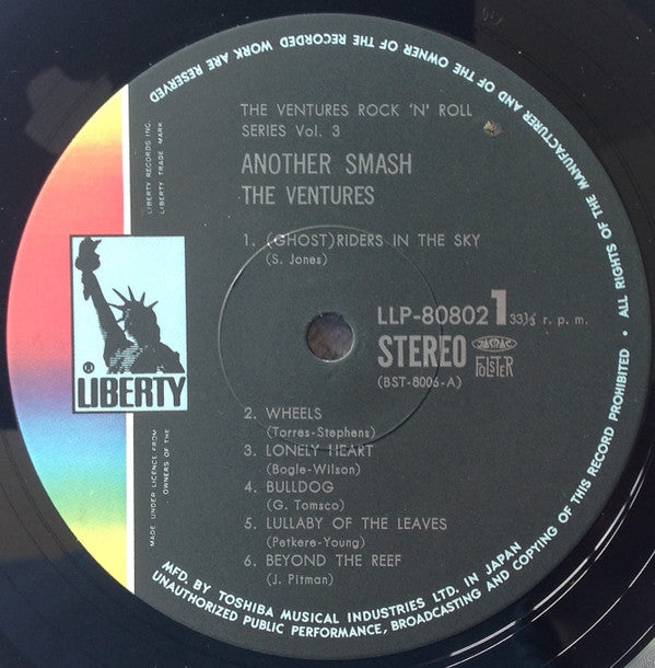 The Ventures - Another Smash (Vinyl, LP, Stereo, Album, Reissue) Very Good Plus (VG+) / Very Good Plus (VG+)