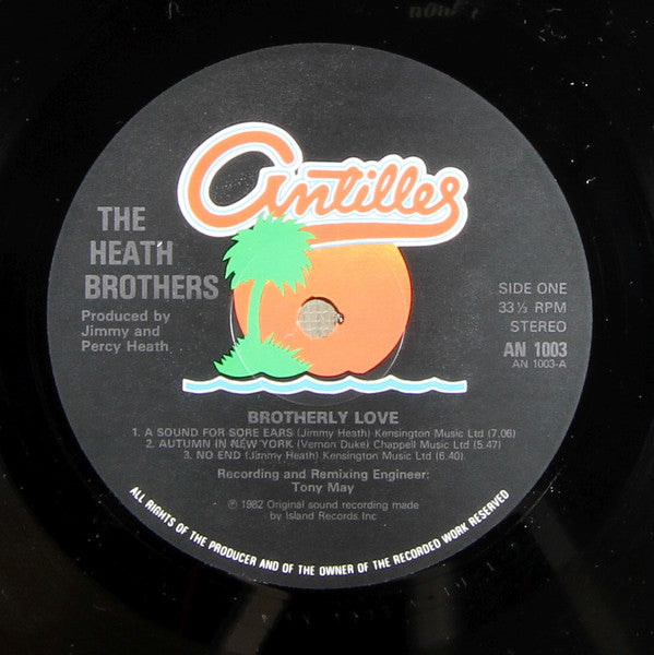 The Heath Brothers - Brotherly Love (Vinyl, LP, Album) Very Good Plus (VG+) / Very Good Plus (VG+)