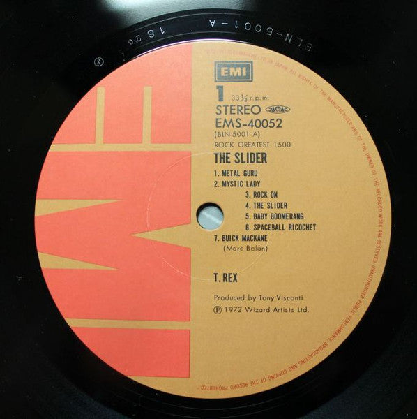 T. Rex - The Slider (Vinyl, LP, Album, Reissue) Very Good Plus (VG+) / Very Good (VG)