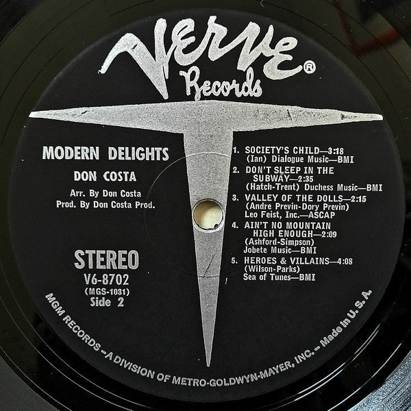 Don Costa - Modern Delights (Vinyl, LP, Album, Stereo) Very Good (VG) / Good Plus (G+)