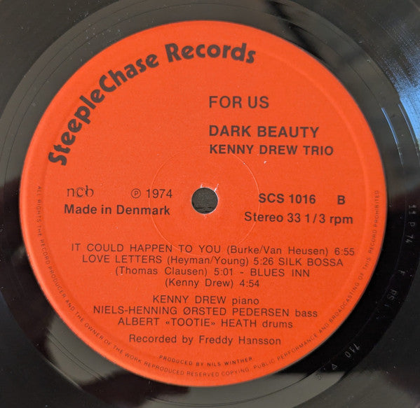 The Kenny Drew Trio - Dark Beauty (Vinyl, LP, Album, Stereo)