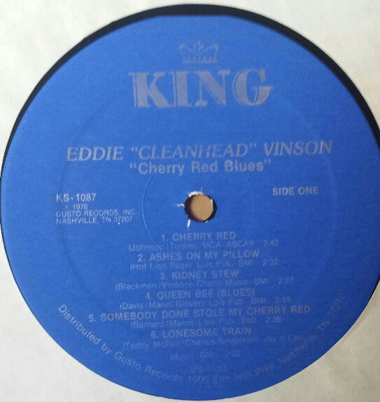 Eddie "Cleanhead" Vinson - Cherry Red Blues (Vinyl, LP, Compilation, Reissue) Very Good Plus (VG+) / Very Good (VG)