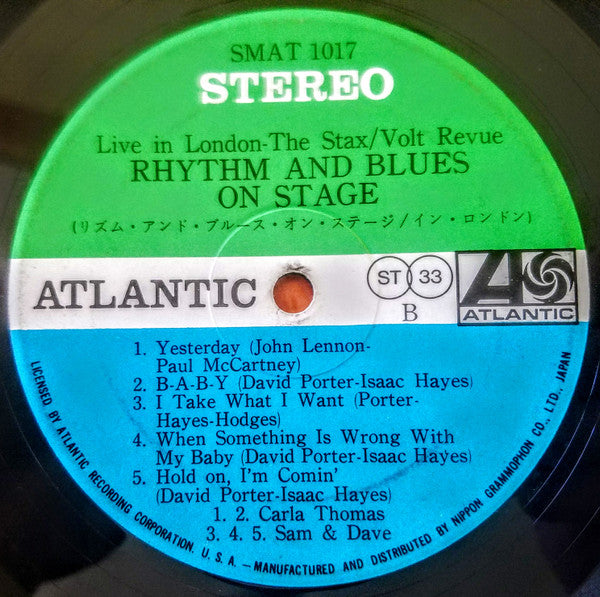 Various - Live In London - The Stax/Volt Revue, Rhythm And Blues on Stage (Vinyl, LP, Album, Stereo) Very Good Plus (VG+) / Fair (F)