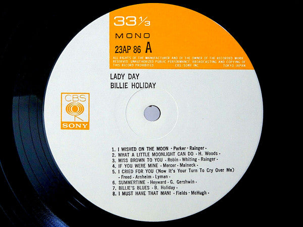 Billie Holiday - Lady Day (LP, Compilation, Reissue, Mono) - Very Good (VG) / Very Good (VG)