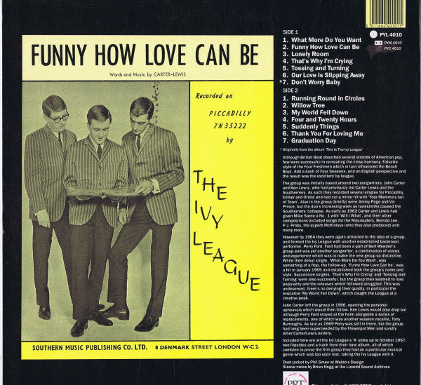The Ivy League - The Best Of (Vinyl, LP, Compilation) Very Good Plus (VG+) / Very Good Plus (VG+)