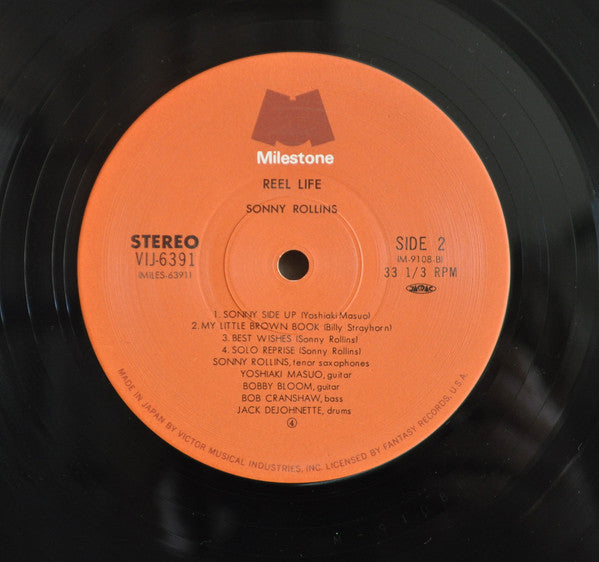 Sonny Rollins - Reel Life (Vinyl, LP, Album) Very Good Plus (VG+) / Very Good Plus (VG+)