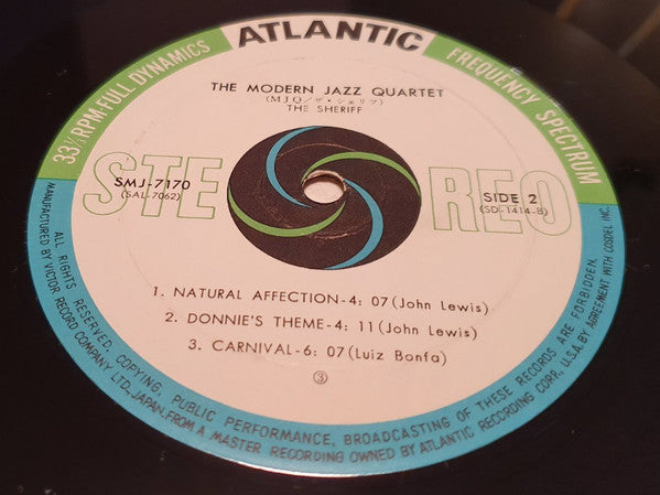 The Modern Jazz Quartet - The Sheriff (Vinyl, LP, Album, Stereo) Very Good Plus (VG+) / Very Good Plus (VG+)