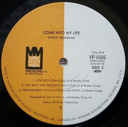 Carol Douglas - Come Into My Life (Vinyl, LP, Album) Very Good (VG) / Very Good (VG)