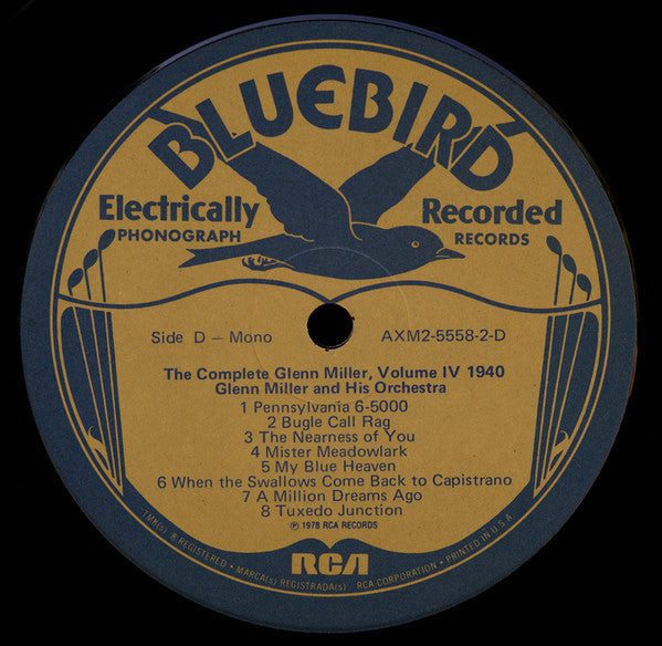 Glenn Miller - The Complete Glenn Miller Volume IV - 1940 (2xVinyl, LP, Compilation, Mono) Very Good (VG) / Very Good (VG)