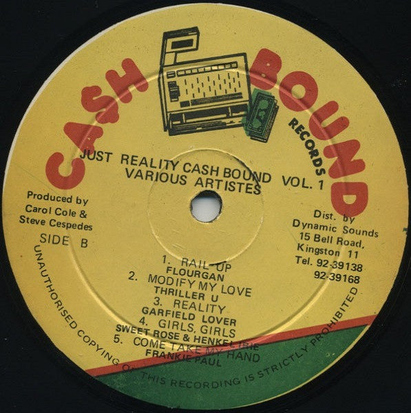 Various - Just Reality - Cash Bound - Volume One (Vinyl, LP, Compilation) Good Plus (G+) / Good Plus (G+)