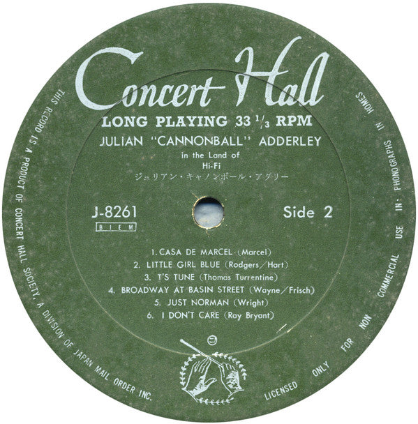 Cannonball Adderley - In The Land Of Hi-Fi (Vinyl, LP, Album)