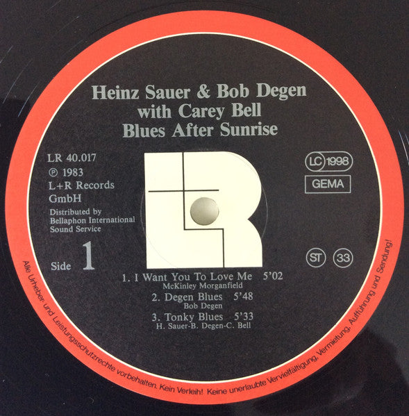 Heinz Sauer - Blues After Sunrise (Vinyl, LP, Album) Very Good Plus (VG+) / Very Good Plus (VG+)