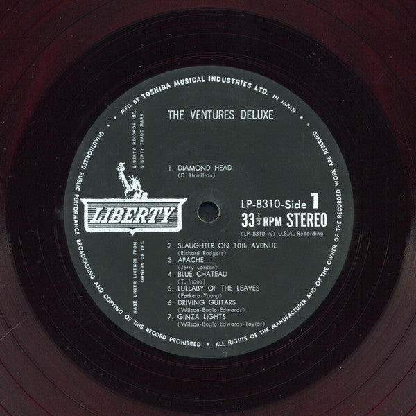 The Ventures - Deluxe (Vinyl, LP, Compilation, Stereo) Good Plus (G+) / Good (G)