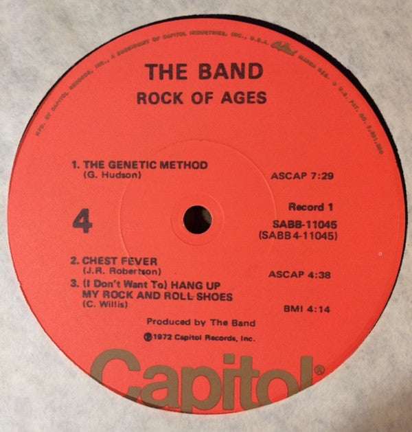 The Band - Rock Of Ages (The Band In Concert) (2xVinyl, LP, Album, Repress, Stereo) Very Good Plus (VG+) / Very Good (VG)