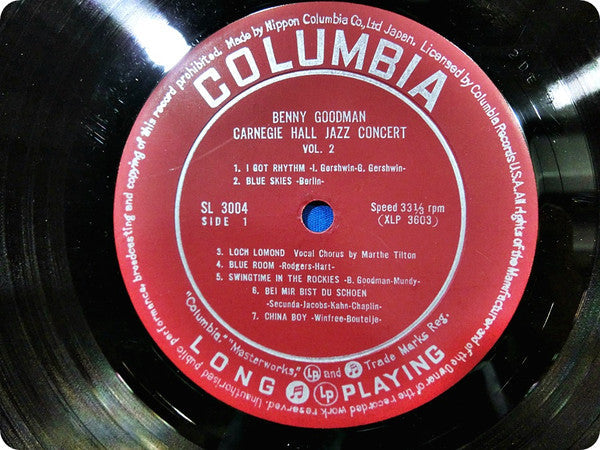 Benny Goodman - The Famous 1938 Carnegie Hall Jazz Concert - Volume 2 (Vinyl, LP, Album) Very Good Plus (VG+) / Very Good Plus (VG+)