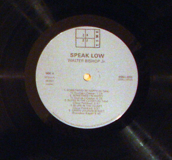 The Walter Bishop, Jr. Trio - Speak Low +3 (Vinyl, LP, Reissue, Album, Mono) Very Good Plus (VG+) / Very Good (VG)