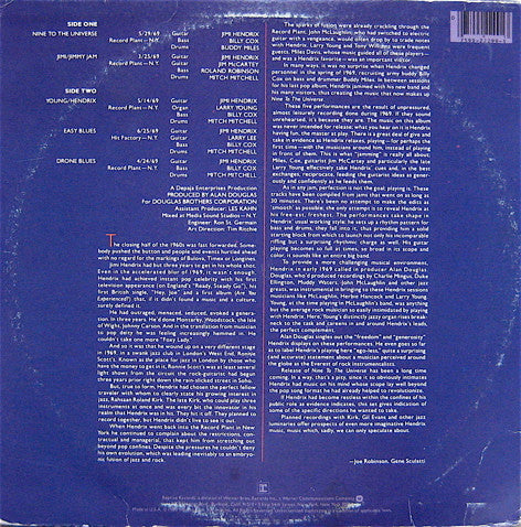 Jimi Hendrix - Nine To The Universe (Vinyl, LP, Album) Very Good (VG) / Very Good (VG)