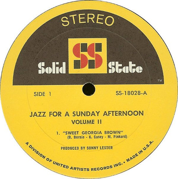 Various - Jazz For A Sunday Afternoon Volume 2 (Vinyl, LP, Album, S...