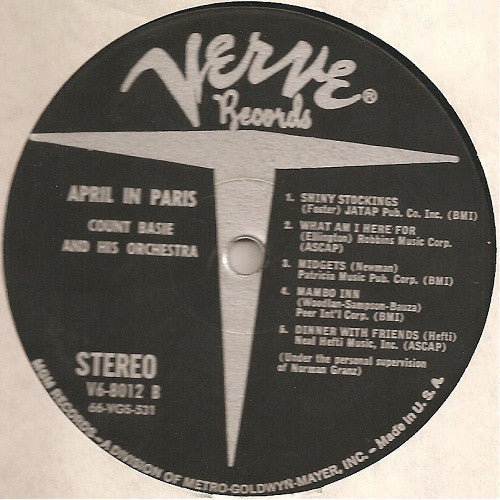 Count Basie Orchestra - April In Paris (Vinyl, LP, Album, Reissue, ...