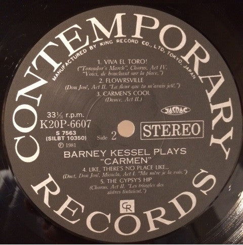 Barney Kessel - Modern Jazz Performances From Bizet's Opera Carmen (Vinyl, LP, Album, Reissue, Stereo) Very Good Plus (VG+) / Very Good Plus (VG+)