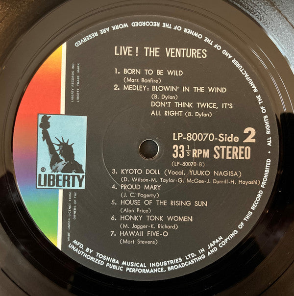 The Ventures - Live! (Vinyl, LP, Album, Stereo)