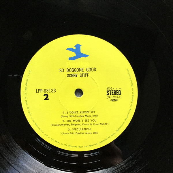Sonny Stitt - So Doggone Good (Vinyl, LP, Album) Very Good (VG) / Very Good Plus (VG+)