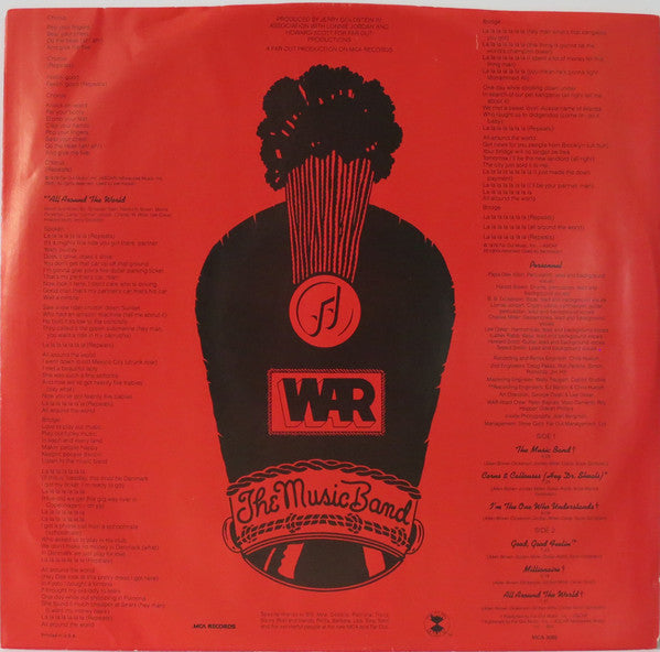 War - The Music Band (Vinyl, LP, Album) Very Good (VG) / Very Good (VG)