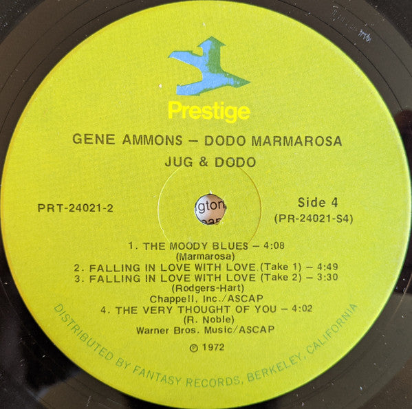 Gene Ammons - Jug & Dodo (2xVinyl, LP, Album, Remastered) Very Good Plus (VG+) / Good Plus (G+)