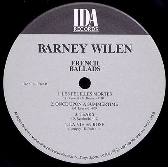 Barney Wilen - French Ballads (Vinyl, LP, Album, Limited Edition, Reissue, Remastered, Stereo) Near Mint (NM or M-) / Near Mint (NM or M-)
