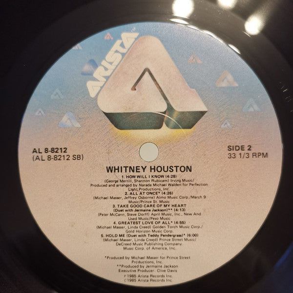 Whitney Houston - Whitney Houston (Vinyl, LP, Album) Very Good Plus (VG+) / Good Plus (G+)