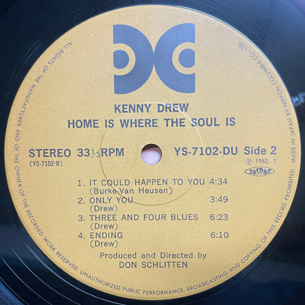 Kenny Drew - Home Is Where The Soul Is (Vinyl, LP, Album, Reissue, Stereo) Near Mint (NM or M-) / Good Plus (G+)