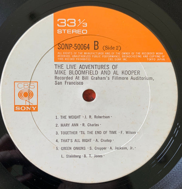 Mike Bloomfield - The Live Adventures Of Mike Bloomfield And Al Koo...