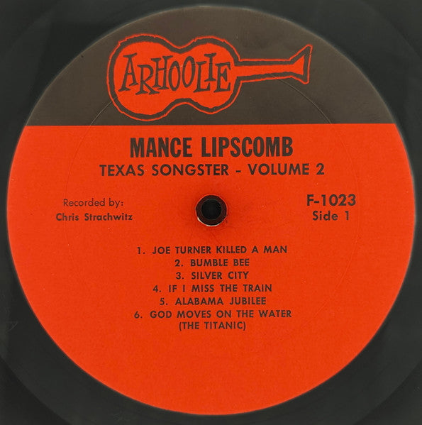 Mance Lipscomb - Texas Songster Volume 2 (Vinyl, LP, Album) Very Good Plus (VG+) / Very Good Plus (VG+)