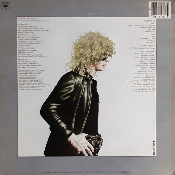 Ian Hunter - All-American Alien Boy (Vinyl, LP, Album, Reissue, Stereo) Very Good Plus (VG+) / Very Good Plus (VG+)
