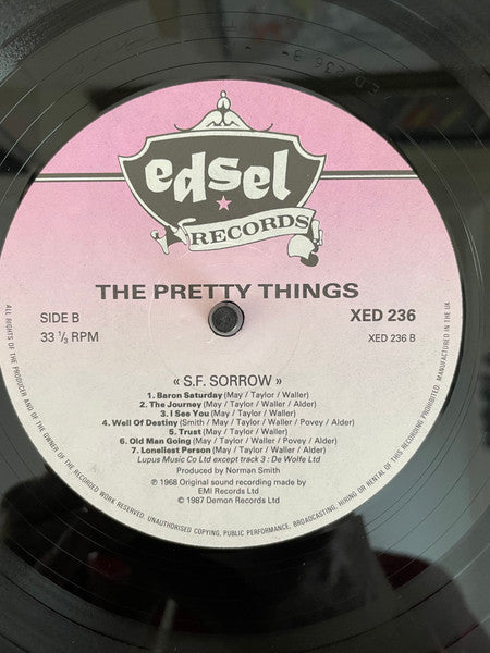 The Pretty Things - S. F. Sorrow (Vinyl, LP, Album, Reissue) Very Good (VG) / Very Good (VG)