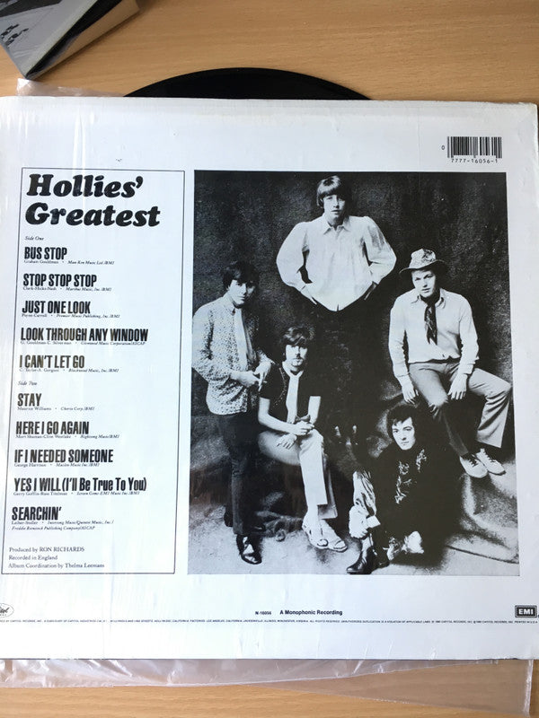 The Hollies - Hollies' Greatest (Vinyl, LP, Compilation, Mono) Very Good Plus (VG+) / Very Good Plus (VG+)