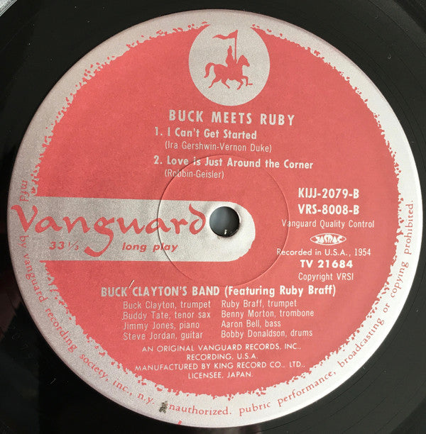 Buck Clayton - Buck Meets Ruby (Vinyl, LP, Limited Edition, Reissue, Mono) Very Good Plus (VG+) / Very Good Plus (VG+)