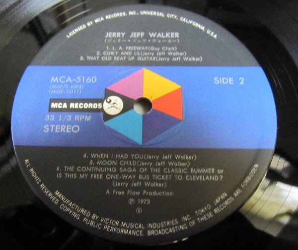 Jerry Jeff Walker - Jerry Jeff Walker (Vinyl, LP, Album, Stereo) Very Good Plus (VG+) / Good Plus (G+)