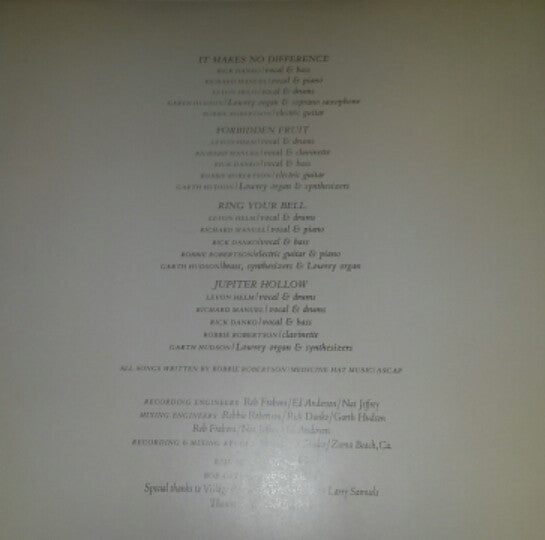The Band - Northern Lights - Southern Cross (Vinyl, LP, Album, Promo, Stereo) Very Good Plus (VG+) / Good (G)